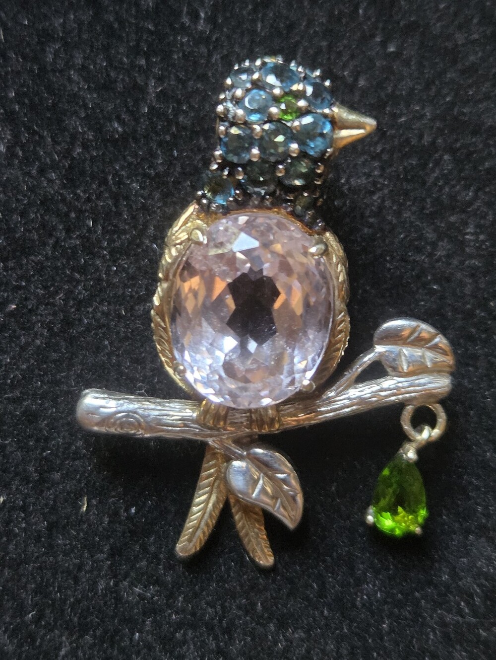 Gems En Vogue Bird On Branch Pendant